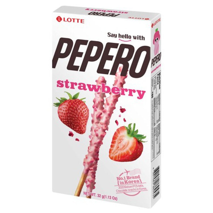 Lotte Pepero Strawberry - 32g/1.13oz