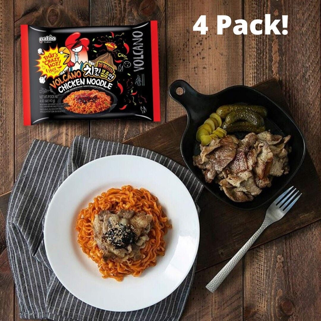 Paldo Volcano Chicken Curry Ramen - 4 pack - 0