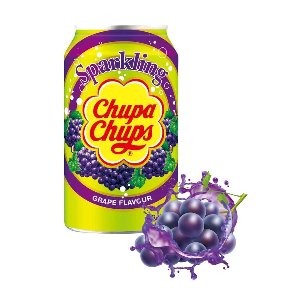 Chupa Chups Sparkling Grape - 345mL/11.66ozn