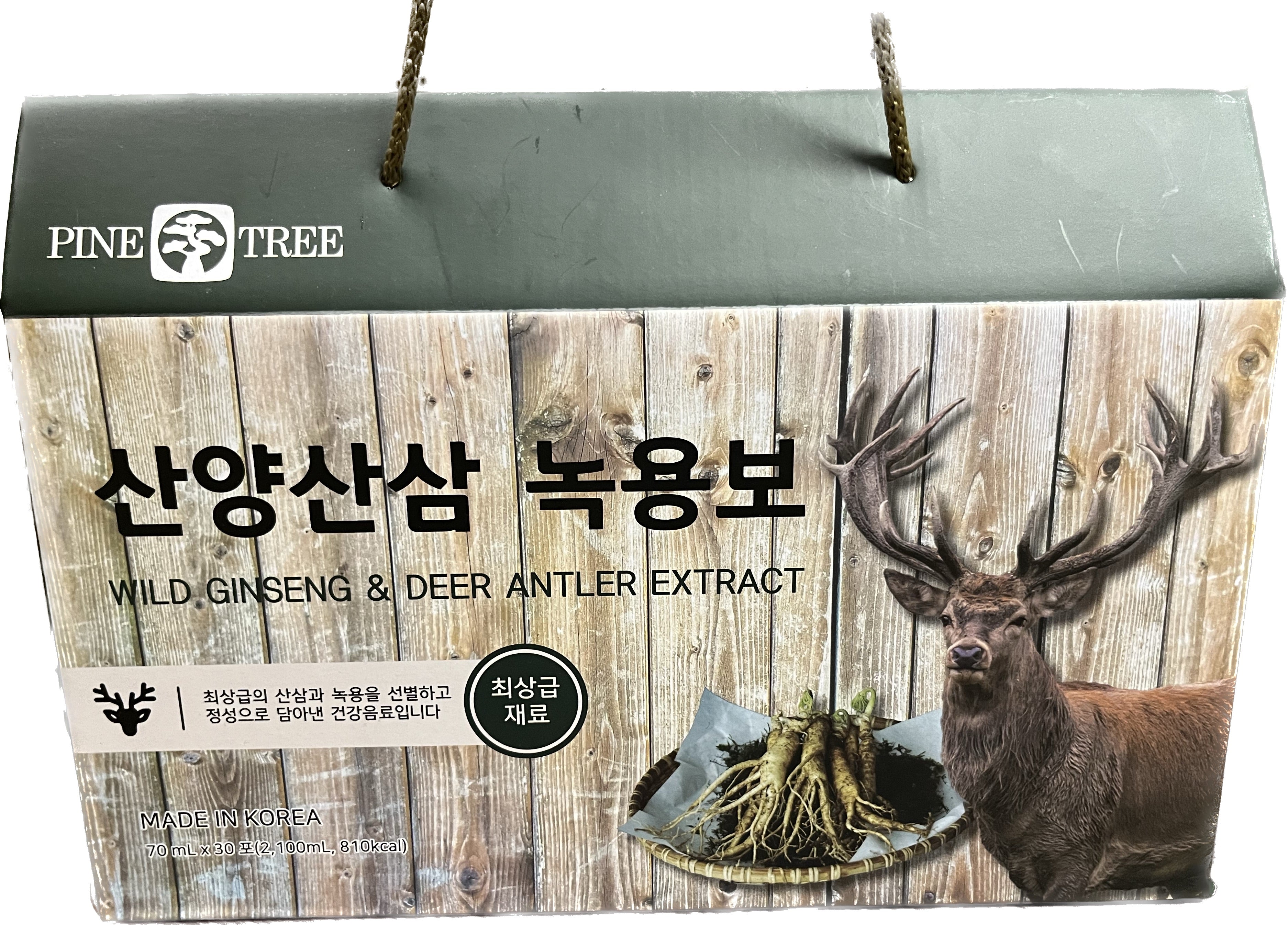 Pine Tree Brand- Wild Ginseng & Deer Antler Extract 70mL x 30