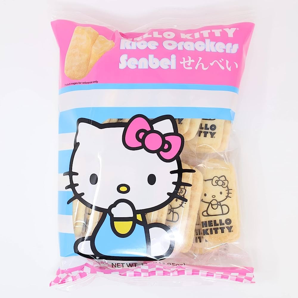 Hello Kitty Rice Crackers Senbei - 112g/3.95oz