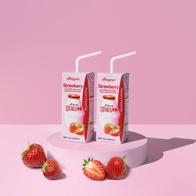 Binggrae Strawberry Flavored Milk - 6 Pack