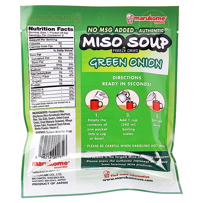 Marukome Miso Green Onion Instant Soup - 0