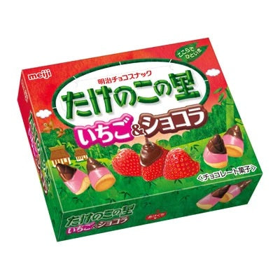 Takenoko No Sato Strawberry Chocolate Biscuits