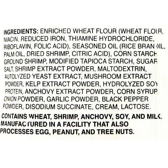 Nongshim Shrimp Crackers Family Size Ingredients - Grace Market