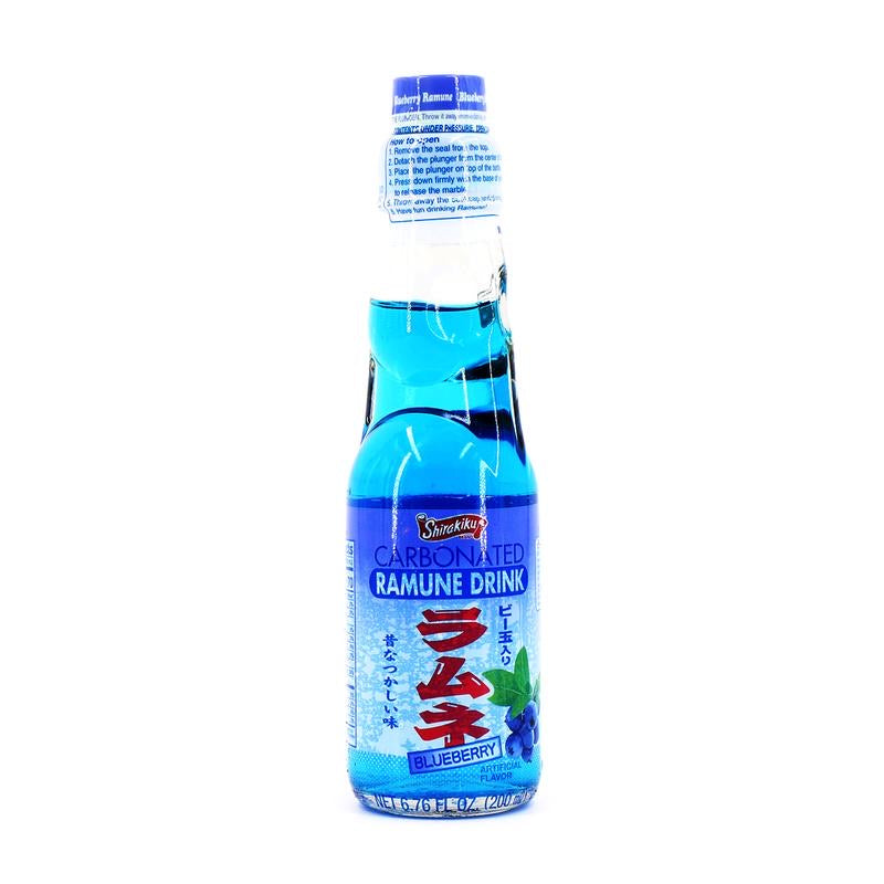 Shirakiku Carbonated Ramune Drink (Blueberry) | Grace Market