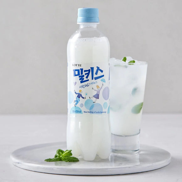 Lotte Milkis Milk & Yogurt Flavor - 500ml/16.9FLoz