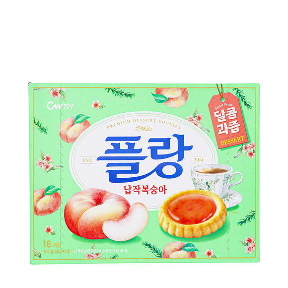 Cw Premium Peach Flan Desert Cookies x16