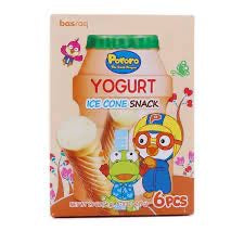 Pororo Yogurt Ice Cone Snack 6pcs