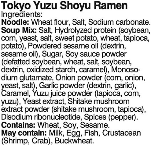 Itsuki Kyoto "Yuzushoyu" Ramen de salsa de soja con sabor a yuzu - 6.06 oz/172 g (2 porciones)