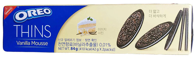 Korean Oreo Thins - Vanilla Mousse
