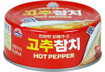 Sajo Canned Tuna in Oil with Red Pepper