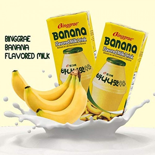 Leche con sabor a plátano Binggrae - Paquete de 6