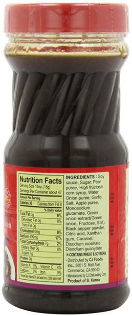 CJ Korean BBQ Sauce Bulgogi Marinade - 840g/29.7oz - 0