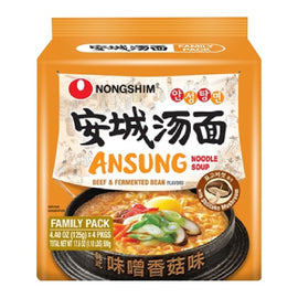 Nongshim Ansung Beef & Fermented Bean Ramen - 4pack