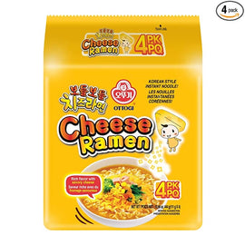 Ottogi Stir-Fry Cheese Ramen (4 pack) - 440g/16oz
