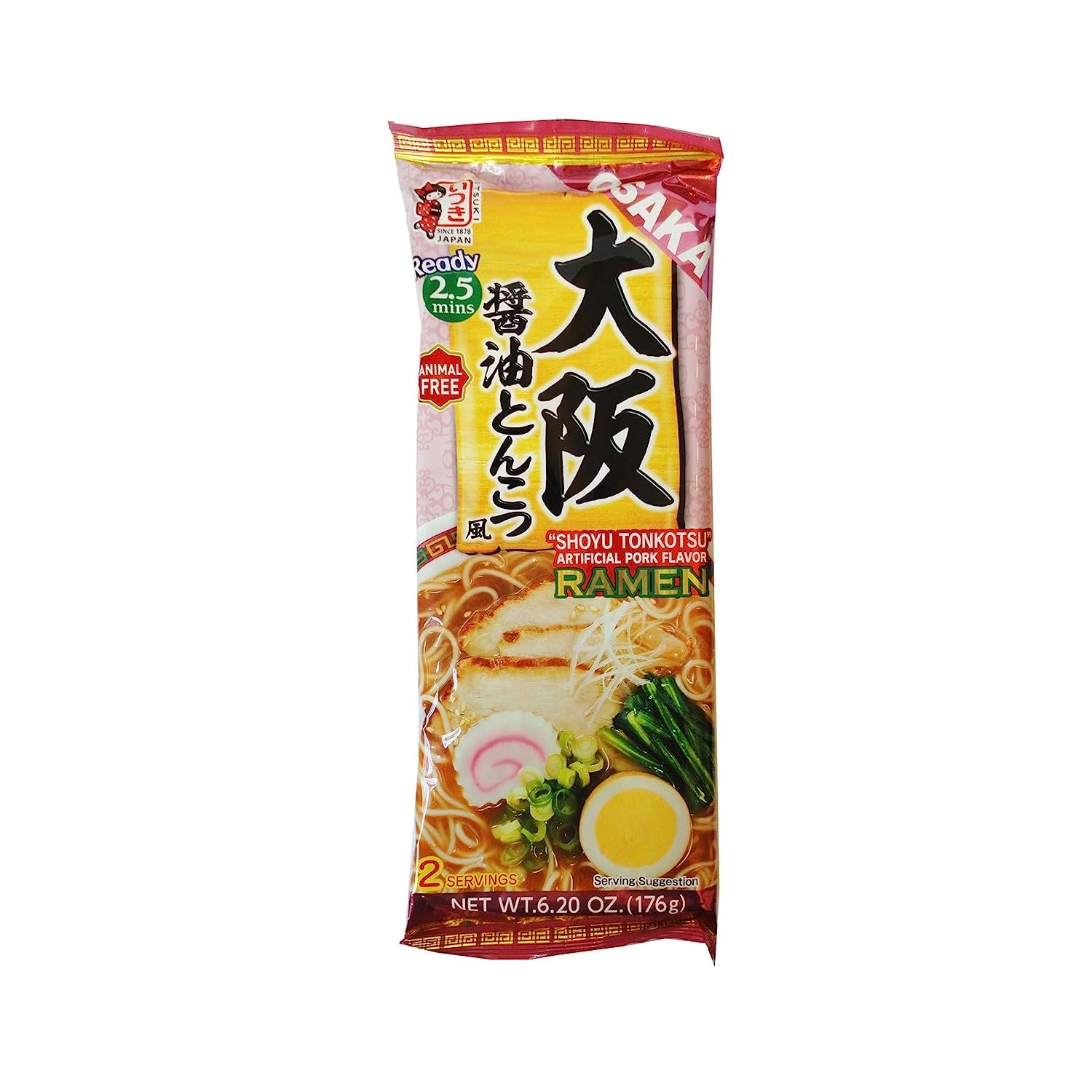 もちむぎ★OT REMASTERS Itsuki Osaka “Shoyu Tonkotsu” Pork Ramen - 6.2oz/176g (2