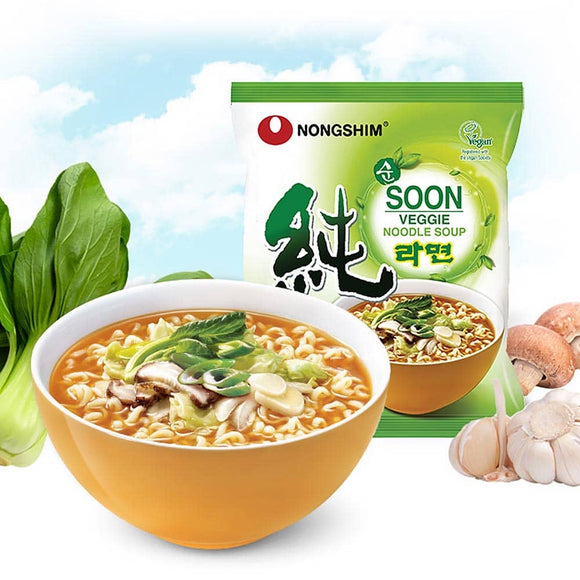 Nongshim Soon Veggie Noodle Soup 4 Pack