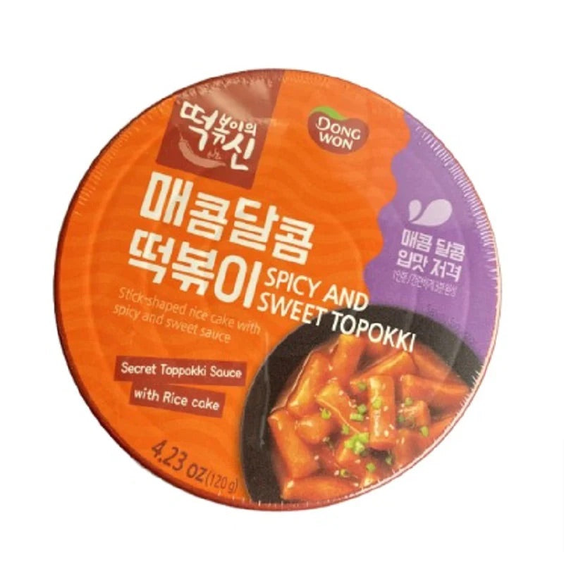 Dong Won - Spicy and Sweet Topokki Bowl - 4.23oz/120g - 0