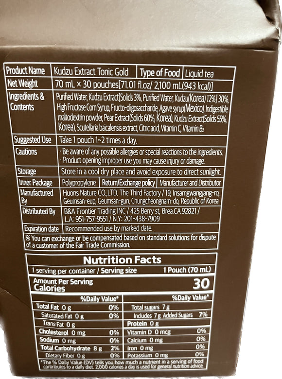 Pine Tree Brand- Kudzu Extract Tonic Gold 70mL x 30