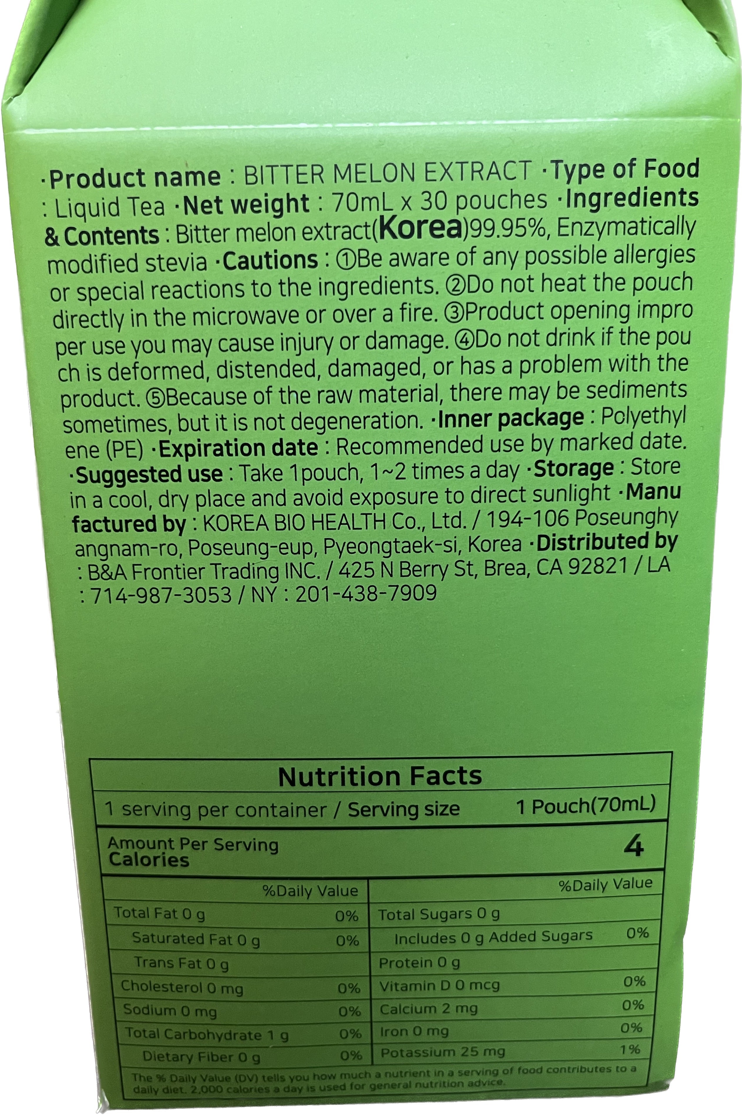 Pine Tree Brand- Bitter Melon Extract 70mL x 30