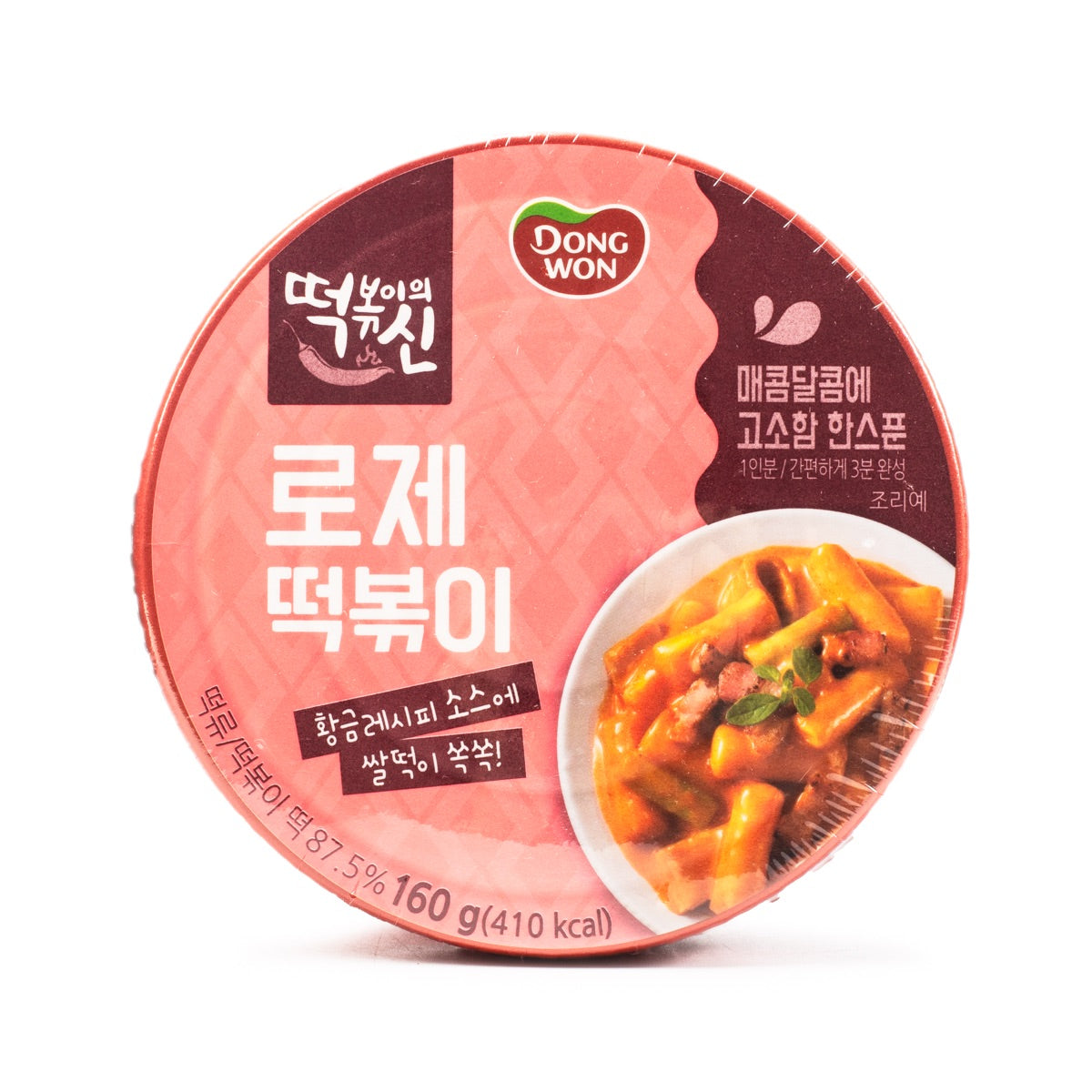 Dong Won - Topokki con taza de salsa rosa - 5.64 oz/160 g