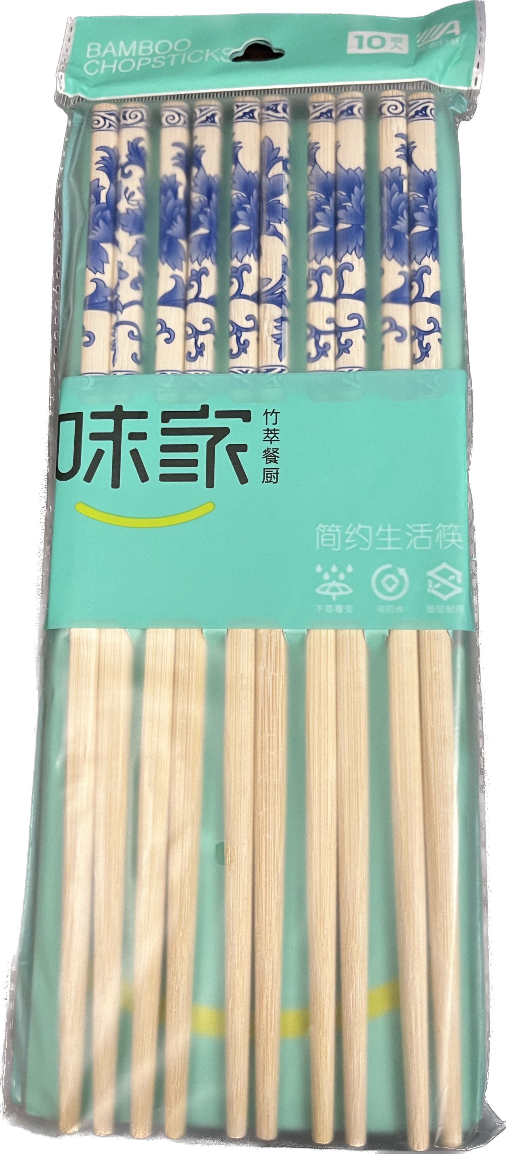 Simple Life Bamboo Chopsticks - 10p Set