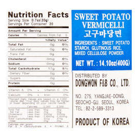Dongwon Sweet Potato Vermicelli - 400g/14.10oz - 0