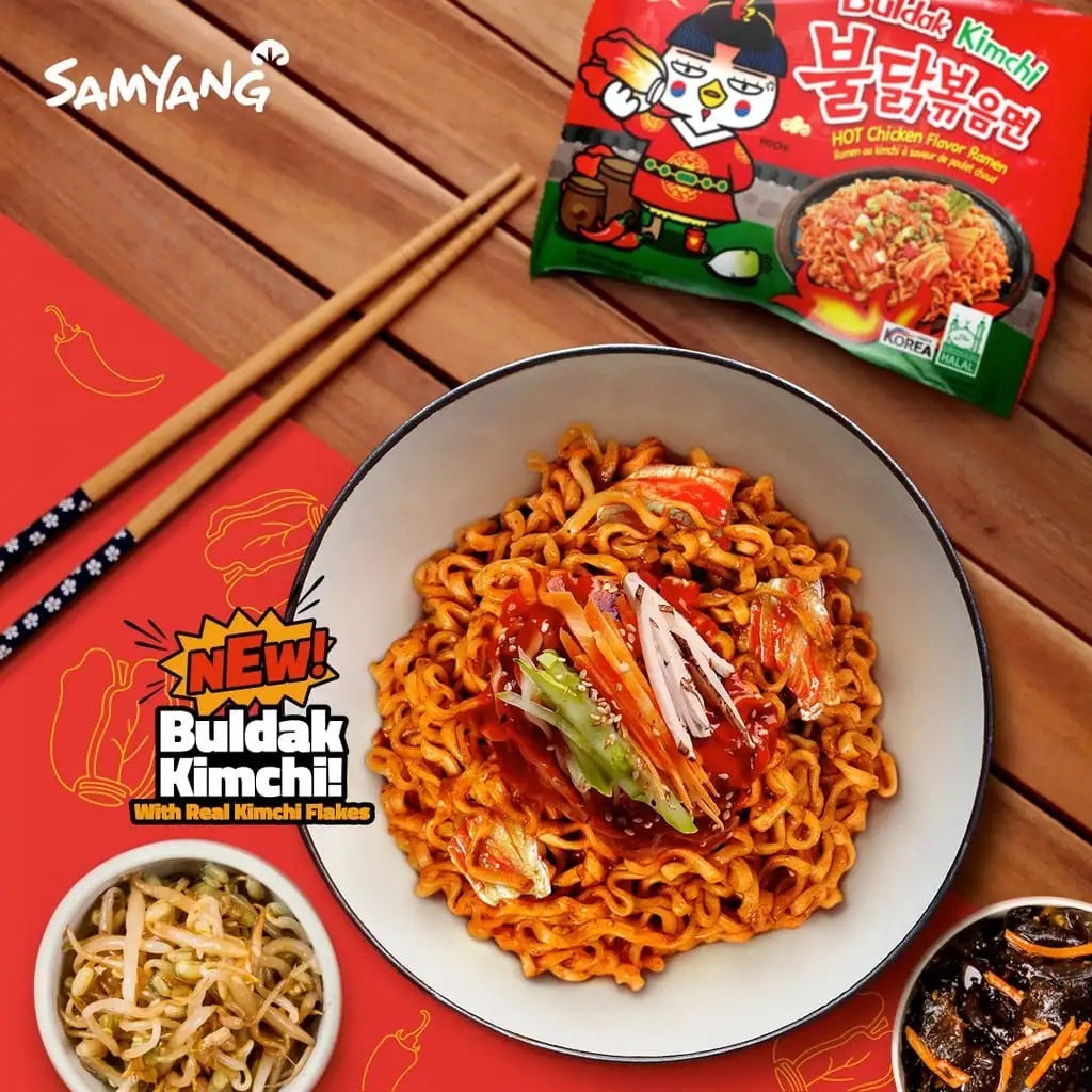 Samyang Buldak Kimchi Hot Chicken Ramen - 5 Pack-3