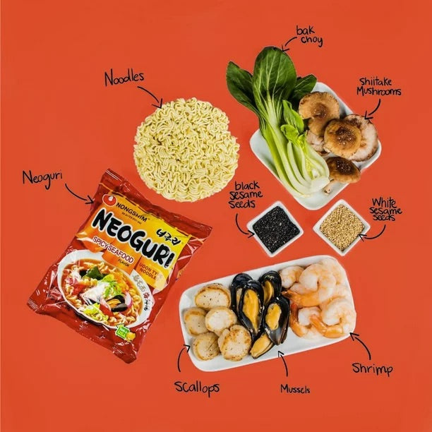 Nongshim Neoguri Spicy Seafood Ramen - paquete de 4