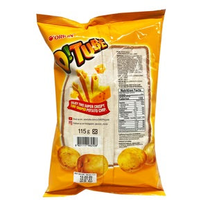 Orion O!Tube Bocadillo de Papa con Sabor a Queso Cheddar - 115g/4.06oz - 0