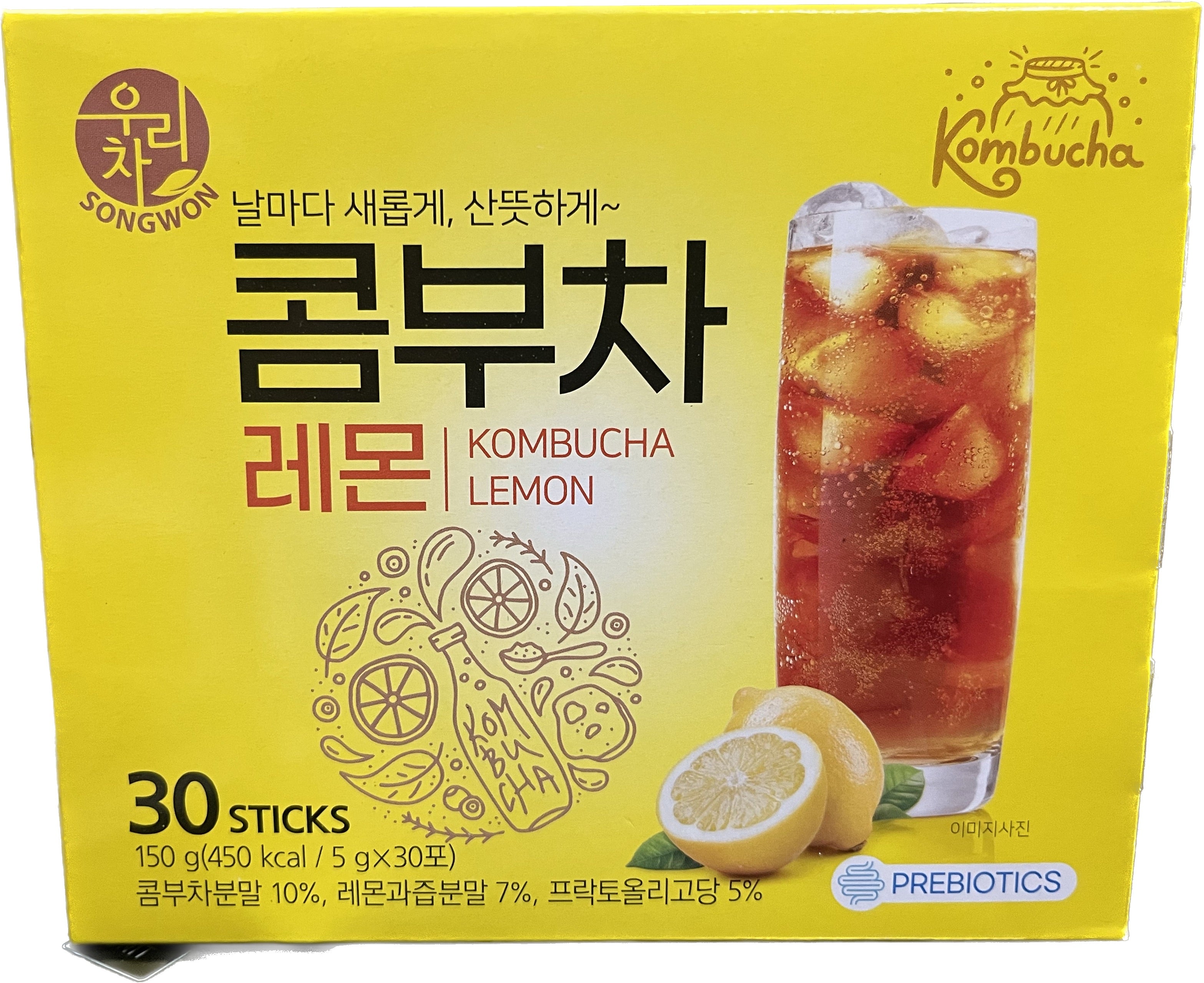 Songwon Kombucha Lemon Mix 30 Sticks
