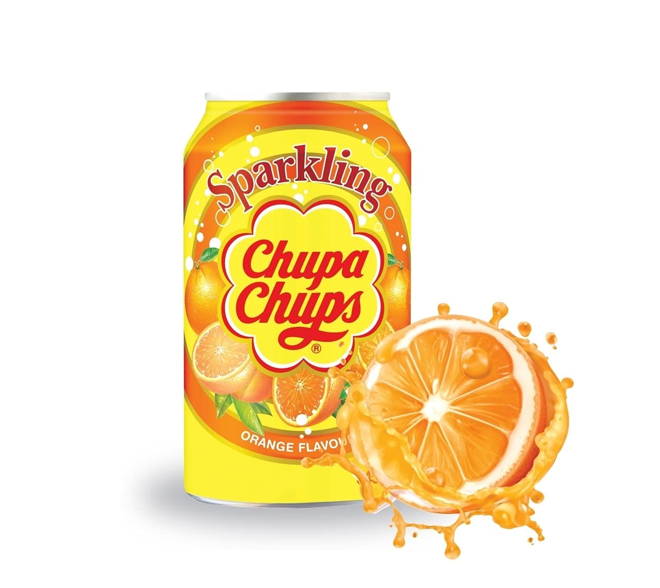 Chupa Chups Refresco de Naranja Espumoso - 345mL/11.66oz-1