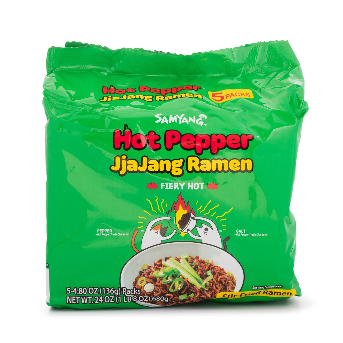 Samyang Fiery Hot Pepper JjaJang Ramen - 5 paquetes