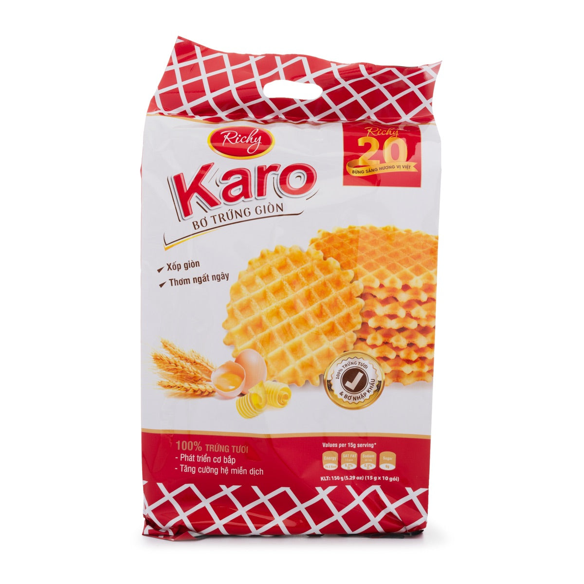 Waffles crujientes de mantequilla Karo - 5.29 oz