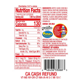 Paldo Pororo Strawberry Flavor Drink - 235ml/7.95FLoz - 0