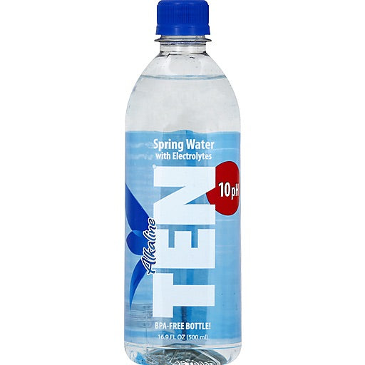 thumbnail image 2 of TEN Alkaline Spring Water – PH 10 & High Electrolytes, 16.9 Oz Bottles (24-Pack) 2 of 5