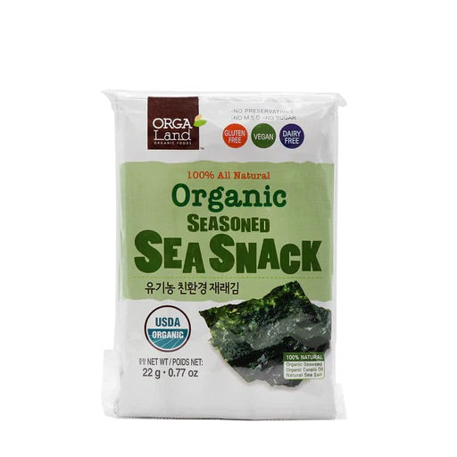 Orga Land Organic Seasoned Sea Snack