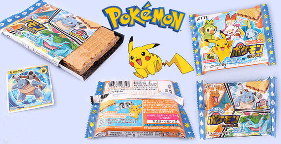 Lotte Pokemon Wafers Chocolate with Sticker