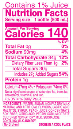 Calpico White Peach - 500ml/16.9FLoz - 0