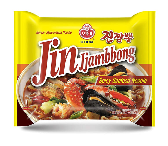Ottogi Jin Champong Ramen (4 pack) - 520g/1lb. 2.34oz