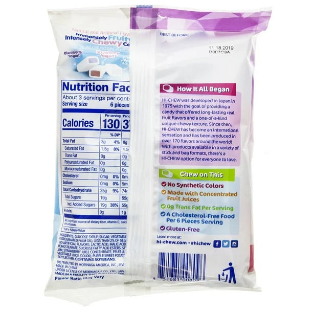 Morinaga Hi-Chew Mezcla de Yogurt - 90g/3.17oz - 0