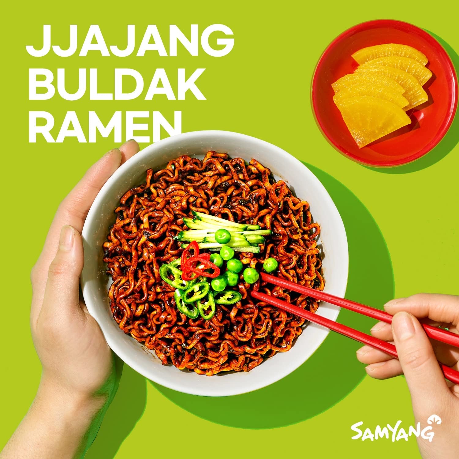 Samyang Jjajang Ramen con sabor a pollo caliente - Paquete de 5