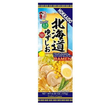Itsuki Hokkaido “Yuzushio” Yuzu Flavor Mellow Salt Ramen - 6oz/170g (2 Servings)