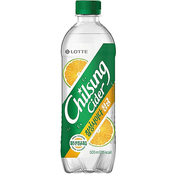 Lotte Chilsung Korean Tangerine Cider