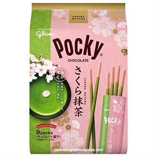 Glico Pocky Sakura Matcha Paquete de 8