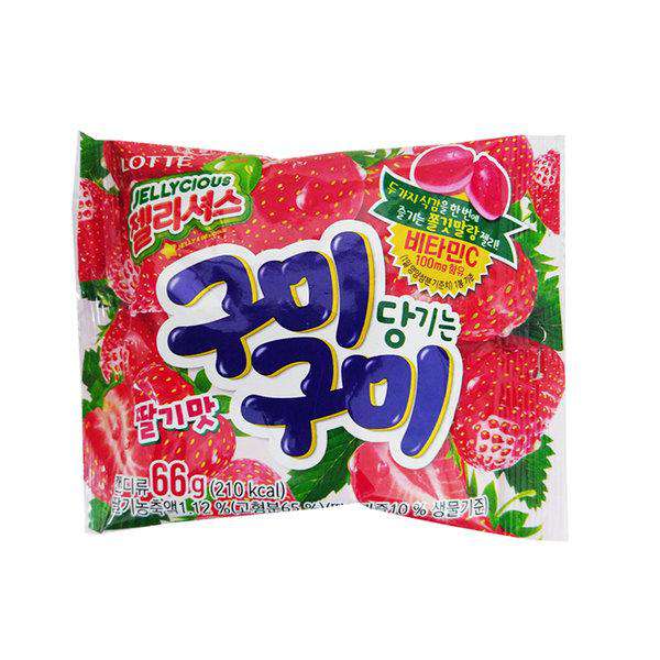 Lotte Jellycious Gummy Gummy Strawberry - 66g/2.33oz