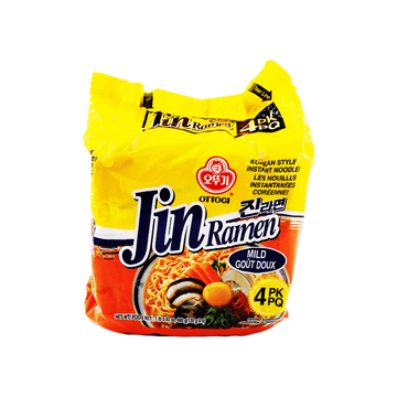 Ottogi Jin Ramen (mild, 4 pack) - 480g/1lb. 0.92oz