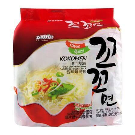 Paldo Kokomen Spicy Chicken Flavor Ramen (paquete de 5) - 600g/21.15oz