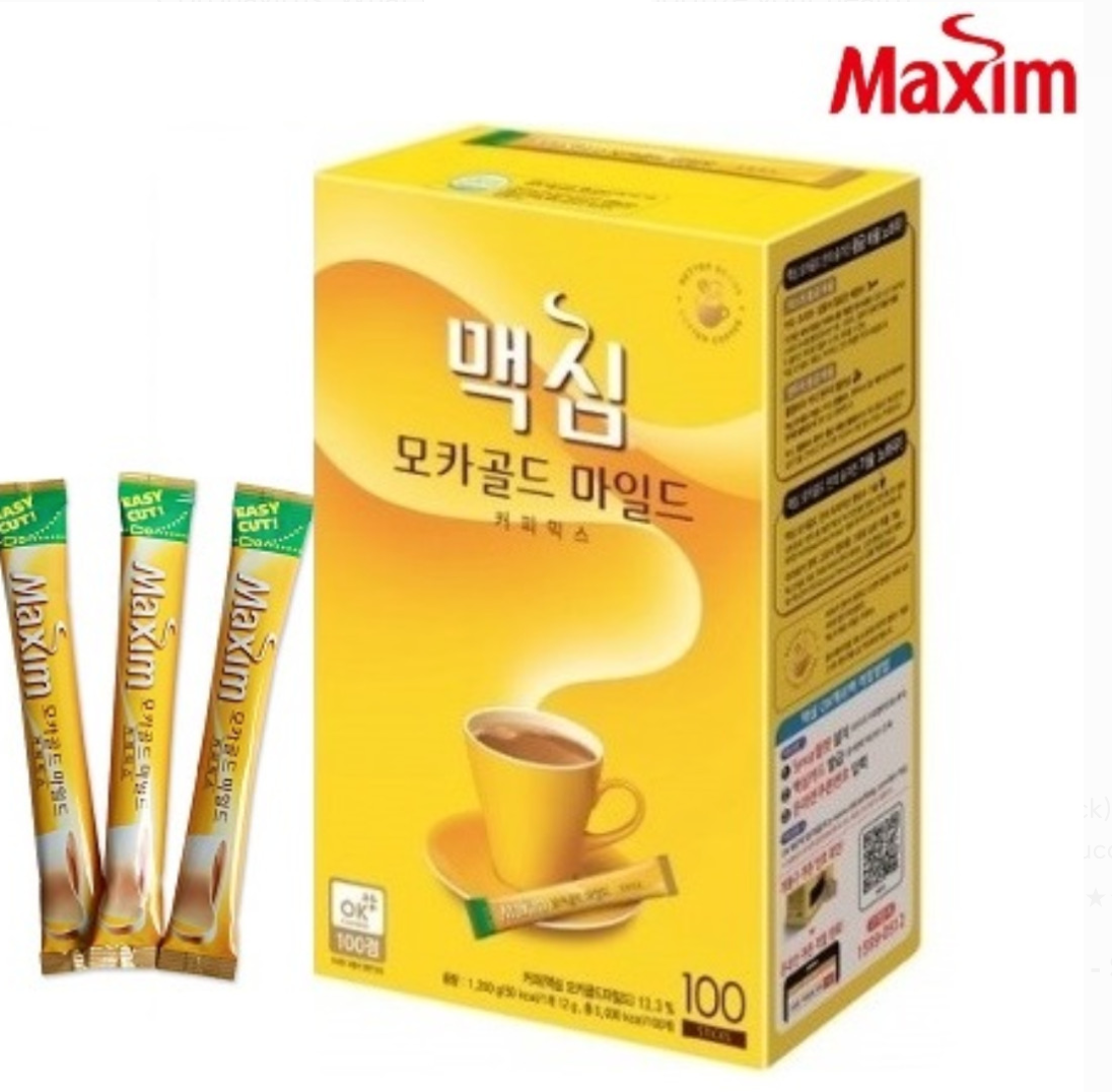 Mezcla de café suave Dong Suh Maxim Mocha Gold - 100 unidades 